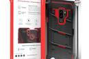 Zizo Bolt Cover - Pancerne etui Samsung Galaxy S9+ ze szkłem 9H na ekran + podstawka & uchwyt do paska (Black/Red) - zdjęcie 10