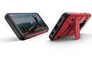 Zizo Bolt Cover - Pancerne etui Samsung Galaxy S9+ ze szkłem 9H na ekran + podstawka & uchwyt do paska (Red/Black) - zdjęcie 5
