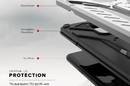 Zizo Static Cover - Pancerne etui Samsung Galaxy S9+ z podstawką (Silver/Black) - zdjęcie 6
