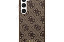 Guess 4G Metal Gold Logo - Etui Samsung Galaxy S24+ (brązowy) - zdjęcie 1