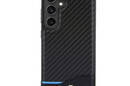 BMW Leather Carbon Blue Line - Etui Samsung Galaxy S24 (czarny) - zdjęcie 3
