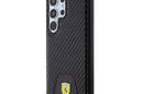 Ferrari Carbon Stitched Bottom - Etui Samsung Galaxy S24 Ultra (czarny) - zdjęcie 2