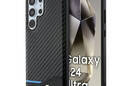 BMW Leather Carbon Blue Line - Etui Samsung Galaxy S24 Ultra (czarny) - zdjęcie 1