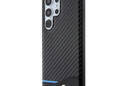 BMW Leather Carbon Blue Line - Etui Samsung Galaxy S24 Ultra (czarny) - zdjęcie 2