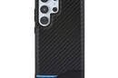 BMW Leather Carbon Blue Line - Etui Samsung Galaxy S24 Ultra (czarny) - zdjęcie 3