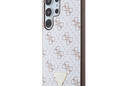 Guess 4G Triangle Metal Logo - Etui Samsung Galaxy S24 Ultra (biały) - zdjęcie 2