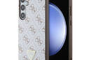 Guess 4G Triangle Metal Logo - Etui Samsung Galaxy S24+ (biały) - zdjęcie 1