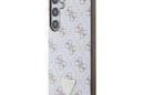 Guess 4G Triangle Metal Logo - Etui Samsung Galaxy S24+ (biały) - zdjęcie 2
