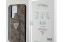 Guess Grip Stand 4G Triangle Strass Logo - Etui Samsung Galaxy S24 Ultra (brązowy) - zdjęcie 8