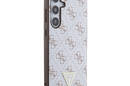 Guess 4G Triangle Metal Logo - Etui Samsung Galaxy S24+ (biały) - zdjęcie 4