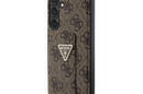 Guess Grip Stand 4G Triangle Strass Logo - Etui Samsung Galaxy S24 (brązowy) - zdjęcie 2