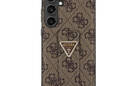 Guess Grip Stand 4G Triangle Strass Logo - Etui Samsung Galaxy S24 (brązowy) - zdjęcie 3