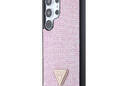 Guess Rhinestone Triangle - Etui Samsung Galaxy S24 Ultra (różowy) - zdjęcie 2