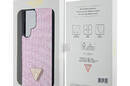 Guess Rhinestone Triangle - Etui Samsung Galaxy S24 Ultra (różowy) - zdjęcie 8