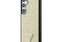 Guess Rhinestone Triangle - Etui Samsung Galaxy S24+ (złoty) - zdjęcie 2
