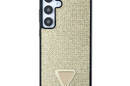 Guess Rhinestone Triangle - Etui Samsung Galaxy S24+ (złoty) - zdjęcie 3