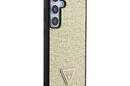 Guess Rhinestone Triangle - Etui Samsung Galaxy S24+ (złoty) - zdjęcie 4