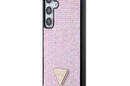 Guess Rhinestone Triangle - Etui Samsung Galaxy S24+ (różowy) - zdjęcie 2