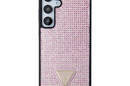 Guess Rhinestone Triangle - Etui Samsung Galaxy S24+ (różowy) - zdjęcie 3