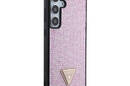 Guess Rhinestone Triangle - Etui Samsung Galaxy S24+ (różowy) - zdjęcie 4