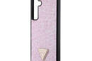 Guess Rhinestone Triangle - Etui Samsung Galaxy S24+ (różowy) - zdjęcie 6