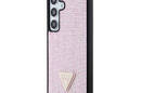 Guess Rhinestone Triangle - Etui Samsung Galaxy S24 (różowy) - zdjęcie 2