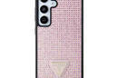 Guess Rhinestone Triangle - Etui Samsung Galaxy S24 (różowy) - zdjęcie 3