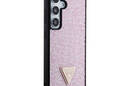 Guess Rhinestone Triangle - Etui Samsung Galaxy S24 (różowy) - zdjęcie 4