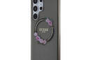 Guess IML Flowers Wreath MagSafe - Etui Samsung Galaxy S24 Ultra (czarny) - zdjęcie 2