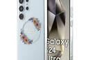 Guess IML Flowers Wreath MagSafe - Etui Samsung Galaxy S24 Ultra (przezroczysty) - zdjęcie 1