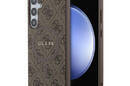 Guess 4G Collection Leather Metal Logo MagSafe - Etui Samsung Galaxy S24+ (brązowy) - zdjęcie 1