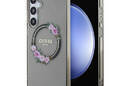 Guess IML Flowers Wreath MagSafe - Etui Samsung Galaxy S24+ (czarny) - zdjęcie 1