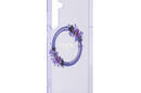 Guess IML Flowers Wreath MagSafe - Etui Samsung Galaxy S24+ (fioletowy) - zdjęcie 6
