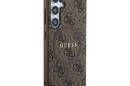 Guess 4G Collection Leather Metal Logo MagSafe - Etui Samsung Galaxy S24 (brązowy) - zdjęcie 4