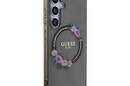 Guess IML Flowers Wreath MagSafe - Etui Samsung Galaxy S24 (czarny) - zdjęcie 4