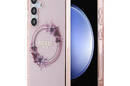 Guess IML Flowers Wreath MagSafe - Etui Samsung Galaxy S24 (różowy) - zdjęcie 1