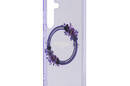 Guess IML Flowers Wreath MagSafe - Etui Samsung Galaxy S24 (fioletowy) - zdjęcie 6