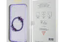 Guess IML Flowers Wreath MagSafe - Etui Samsung Galaxy S24 (fioletowy) - zdjęcie 8