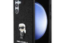 Karl Lagerfeld Fixed Glitter Ikonik Logo Metal Pin - Etui Samsung Galaxy S24+ (czarny) - zdjęcie 1