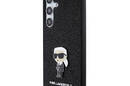 Karl Lagerfeld Fixed Glitter Ikonik Logo Metal Pin - Etui Samsung Galaxy S24+ (czarny) - zdjęcie 2