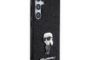 Karl Lagerfeld Fixed Glitter Ikonik Logo Metal Pin - Etui Samsung Galaxy S24+ (czarny) - zdjęcie 4
