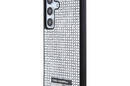 Karl Lagerfeld Rhinestone Metal Logo - Etui Samsung Galaxy S24 (srebrny) - zdjęcie 2