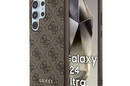 Guess 4G Metal Gold Logo - Etui Samsung Galaxy S24 Ultra (brązowy) - zdjęcie 1