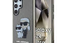 Karl Lagerfeld IML Glitter Karl & Choupette - Etui Samsung Galaxy S24 Ultra (czarny) - zdjęcie 1