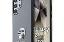 Karl Lagerfeld Saffiano Karl & Choupette Metal Pin - Etui Samsung Galaxy S24 Ultra (szary) - zdjęcie 1