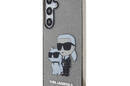 Karl Lagerfeld IML Glitter Karl & Choupette - Etui Samsung Galaxy S24+ (czarny) - zdjęcie 2