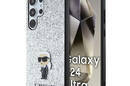 Karl Lagerfeld Fixed Glitter Ikonik Logo Metal Pin - Etui Samsung Galaxy S24 Ultra (srebrny) - zdjęcie 1