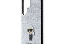 Karl Lagerfeld Fixed Glitter Ikonik Logo Metal Pin - Etui Samsung Galaxy S24 Ultra (srebrny) - zdjęcie 6