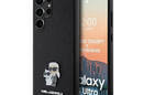 Karl Lagerfeld Saffiano Karl & Choupette Metal Pin - Etui Samsung Galaxy S24 Ultra (czarny) - zdjęcie 1