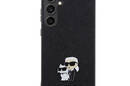 Karl Lagerfeld Saffiano Karl & Choupette Metal Pin - Etui Samsung Galaxy S24+ (czarny) - zdjęcie 3